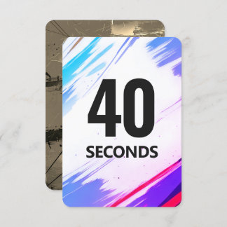 Save The Date Time Fitness Card with Gold Backing