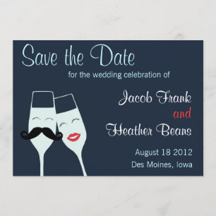 Save The Date Toast au Champagne mariage Enregistrer la date