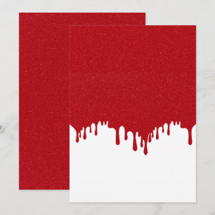 Save The Date Tomate Rouge Goutte à Goutte Personnalisable Enreg