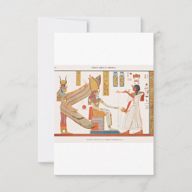 Save The Date Tombeau De Ramses IV Art Ancien Égyptien (Devant)