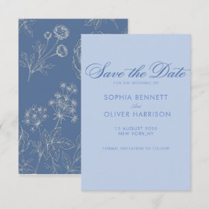 Save The Date topographie moderne minimaliste élégante simple ch