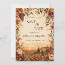 Toscane rustique | Mariage de vignoble d'automne