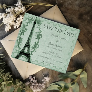 Save The Date Tour Eiffel Verte Économisez La Date Annonce