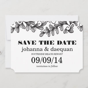 Save The Date tournoi feuille