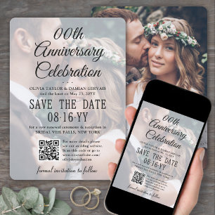 Save The Date TOUT Anniversaire Partie 2 Photo & QR Code Overlay