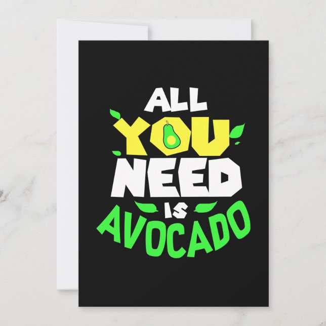 Save The Date Tout Ce Dont Vous Avez Besoin Est Avocado (Devant)