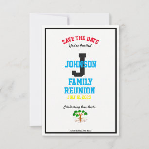 Save The Date Toute Réunion de famille nommée toute date tout