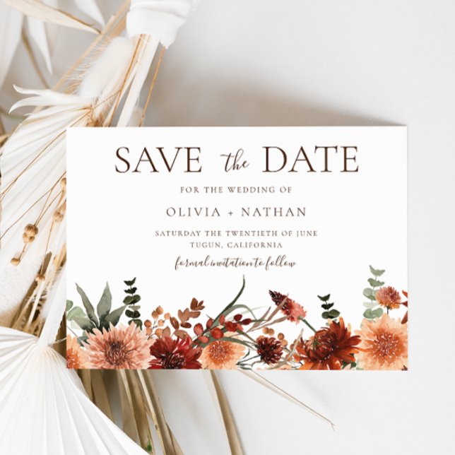 Save The Date Toutes Les Saisons Divine Boho Mariage Enregistrer (Créateur téléchargé)