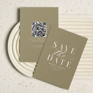 Save The Date Traditionnel Enregistrer La Date Taupe Sand Non Ph