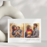 Save The Date Trois photo simple typographie minimaliste Mariage<br><div class="desc">Trois photos Typographie simple Mariage minimaliste Enregistrer la date</div>