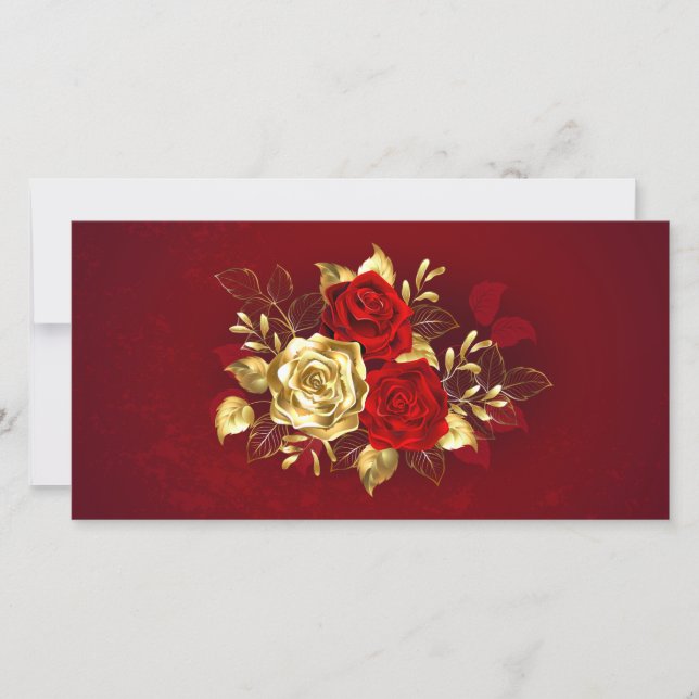 Save The Date Trois Roses de bijoux (Devant)