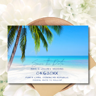 Save The Date Tropical Beach Destination Wedding Enregistrer la