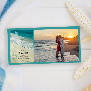 Save The Date Tropical Beach Destination Wedding Enregistrer la