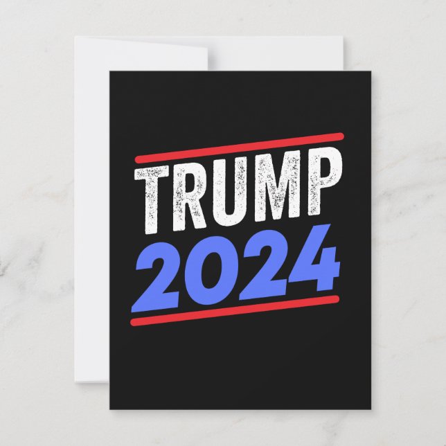 Save The Date Trump 2024 Pour le président Donald Jr. Maga Elect (Devant)