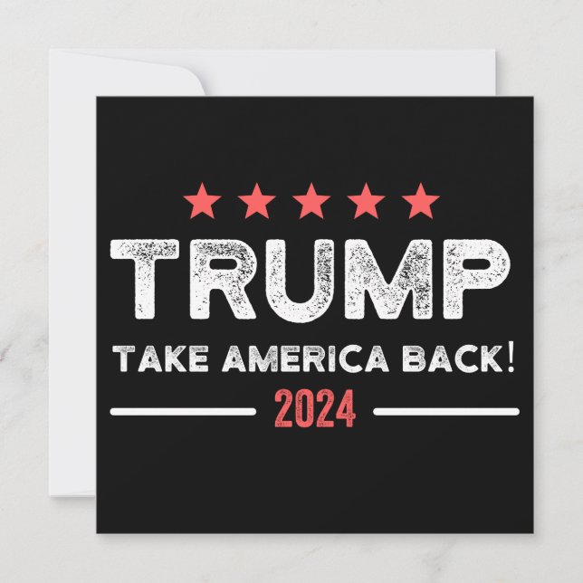 Save The Date Trump 2024 : Reprendre l'Amérique (Devant)