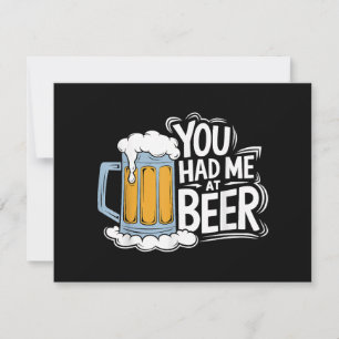 Save The Date Tu M'As Eu À La Bière