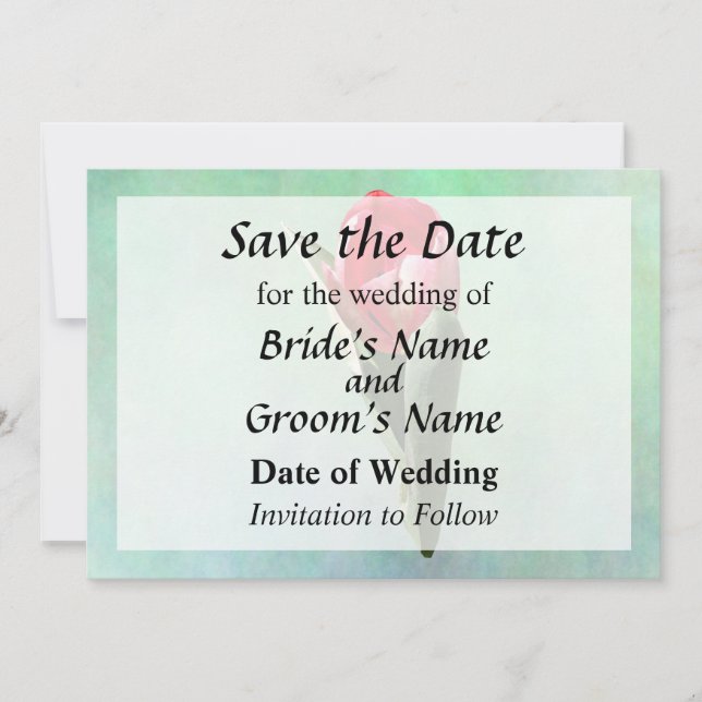 Save The Date Tulipe Surprise Enregistrer la Date (Devant)
