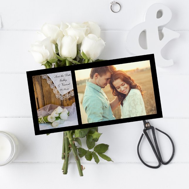 Save The Date Tulipes blanches rustiques Mariage d'étable Enregi (Créateur téléchargé)