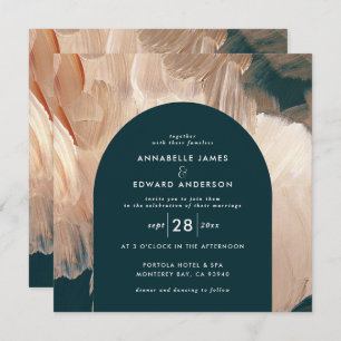 Save The Date Turquoise peintre mariage arche moderne 1 photo