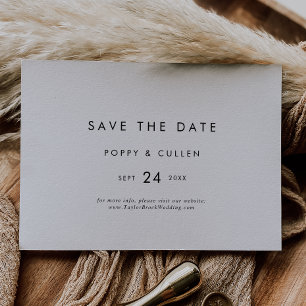 Save The Date Typographie chic horizontale