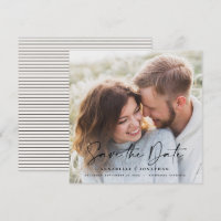 Typographie manuscrite moderne mariage 1 photo enr