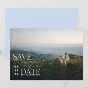 Save The Date Typographie moderne et design Enregistrer la photo