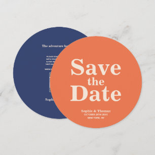Save The Date Typographie moderne Gras Mariage Enregistrer la da