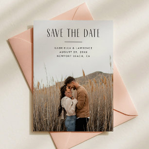 Save The Date Typographie Moderne Minimaliste Enregistrez la Dat