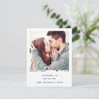 Typographie noire minimaliste avec photo de coeur 