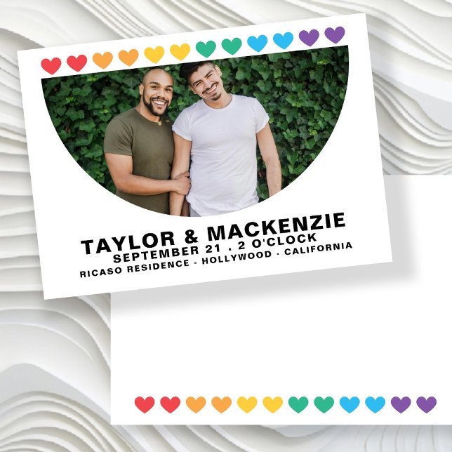Save The Date Typographie Simple Gay Enregistrer La Date Mariage (Photo Typography Simple Gay Save The Date Wedding announcements by Ricaso.  Sounds gay, I'm in )