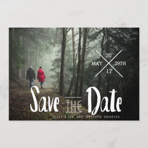 Save The Date Typographie urbaine Enregistrer La Photo Date