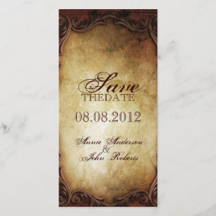 Save The Date typographie vintage rustique mariage campagnard oc