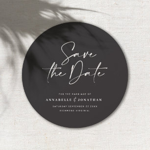 Save The Date Typographiy wedding announcement