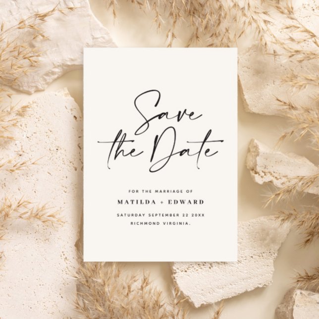 Save The Date Typographiy wedding announcement (Créateur téléchargé)