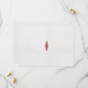 Save The Date un design de motif rouge et blanc