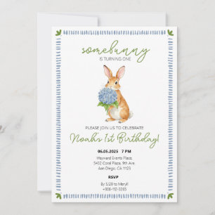 Save The Date Un lapin spécial lapin bébé anniversaire