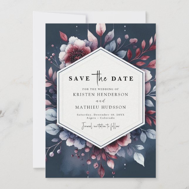 Save The Date Un Mariage bourguignon unique (Devant)