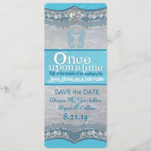 Save The Date Une fois sur une plage de mariage Enregistrer la d