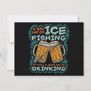 Save The Date Une mauvaise journée de pêche sur glace humour drô