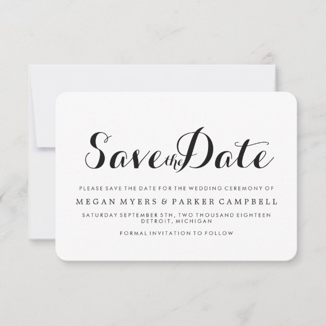 Save the date | Une méthode simpliste (Devant)