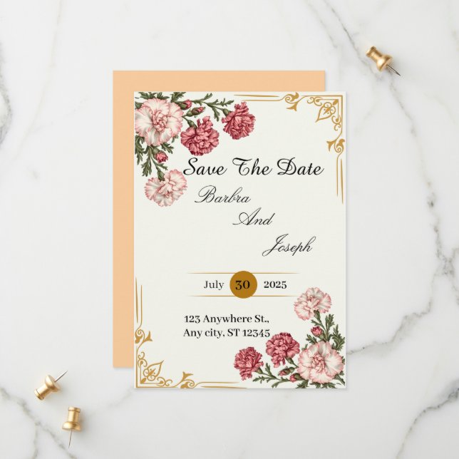 Save The Date Une odeur d'amour (Devant/Arrière en situation)