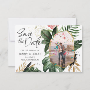 Save The Date Une verdure estivale glamour Photo Enregistrer l