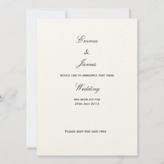 Save The Date Union - Sauvegarder la Date