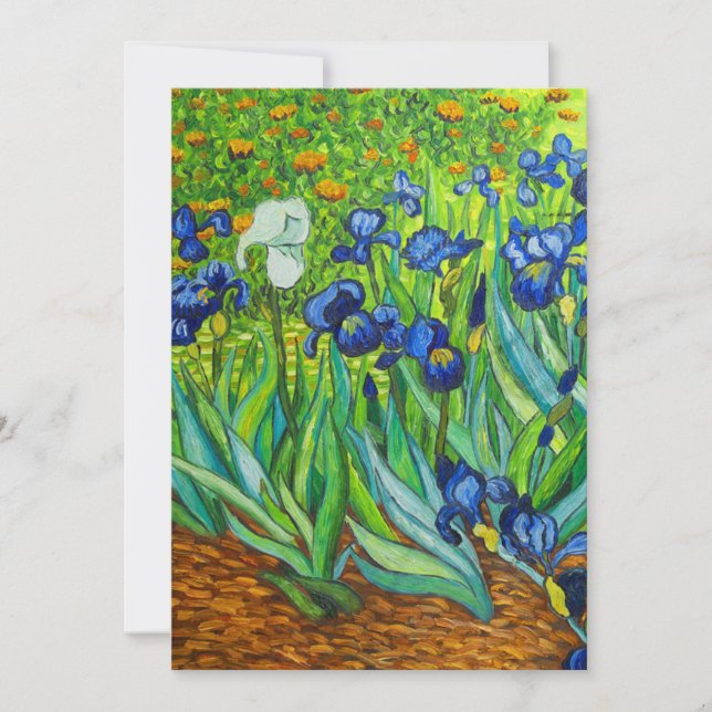 Save The Date Van Gogh Irises (Devant)