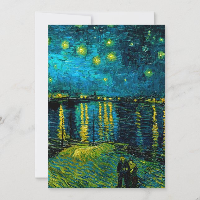 Save The Date Van Gogh Nuit étoilée sur le Rhône (Devant)