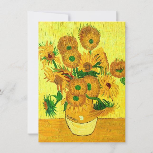 Save The Date Van Gogh Sunflowers (Devant)