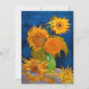 Save The Date Van Gogh Sunflowers