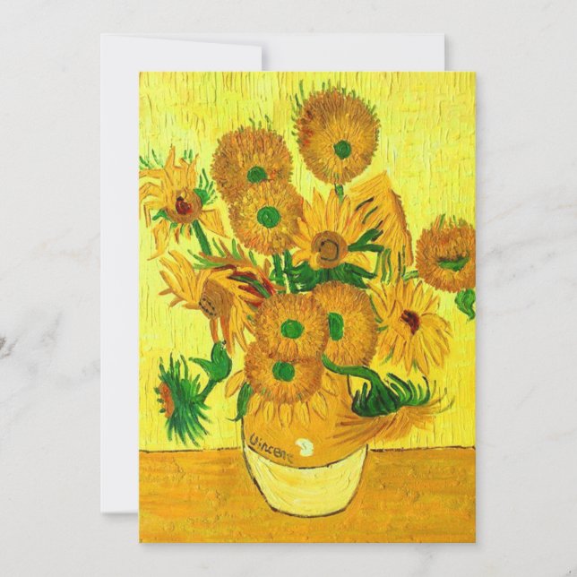 Save The Date Van Gogh Sunflowers (Devant)