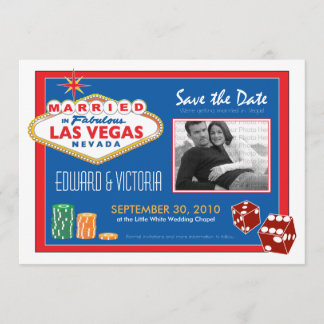 Save The Date Vegas Destination Mariage Enregistrer la date Invi