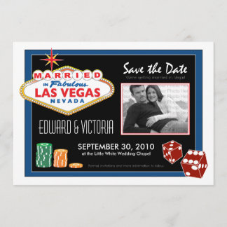 Save The Date Vegas Destination Mariage Enregistrer la date Invi